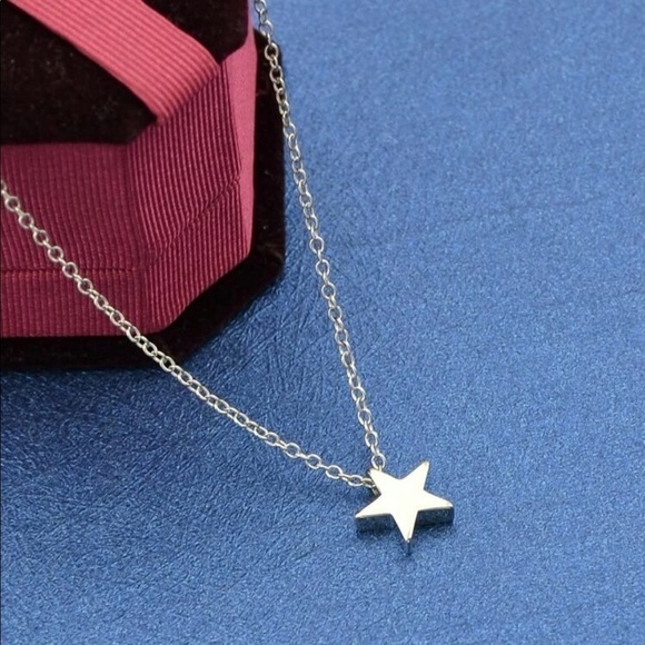 Silver 4/$25 Star Pendant Necklace - Picture 2 of 3